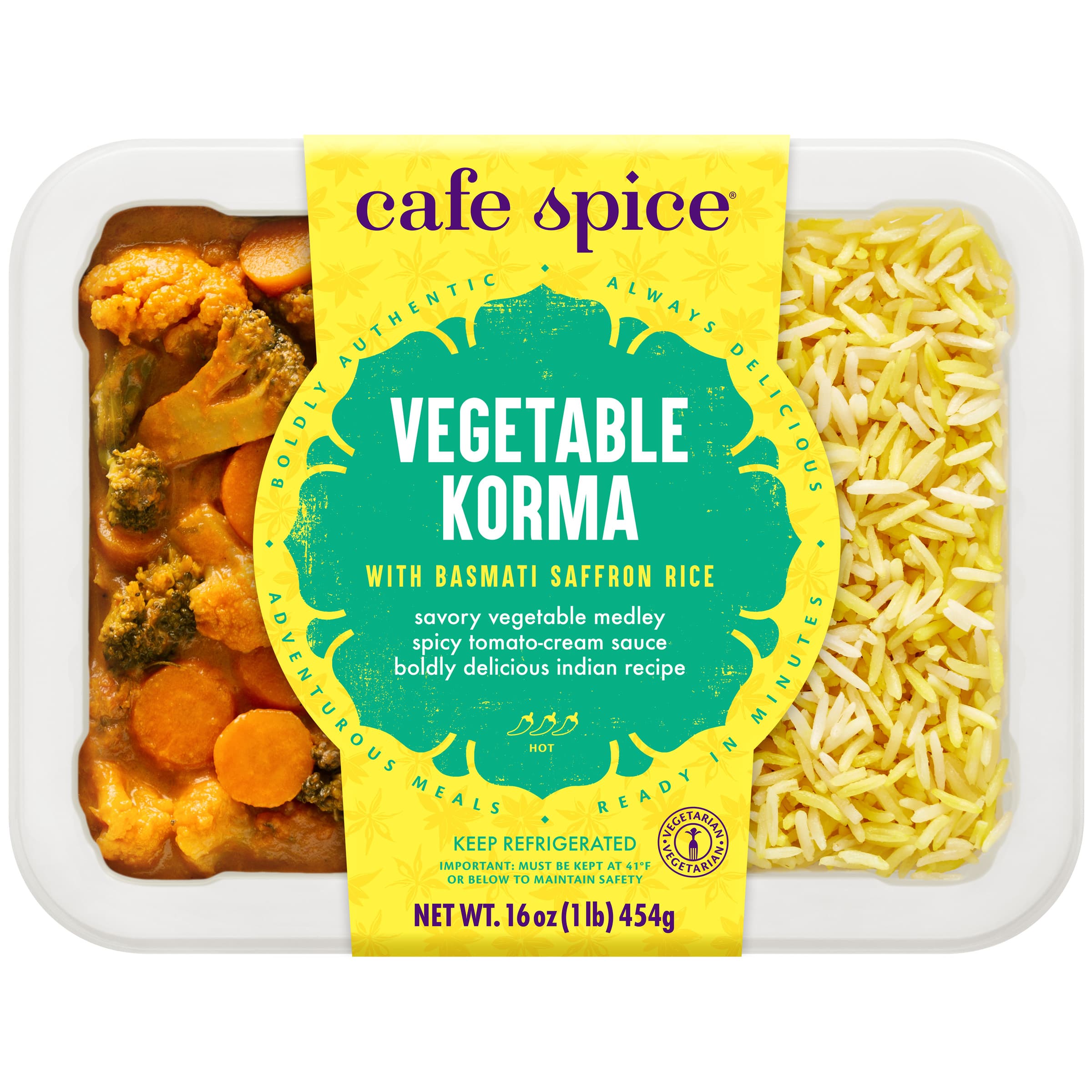 Vegetable Korma with Saffron Rice